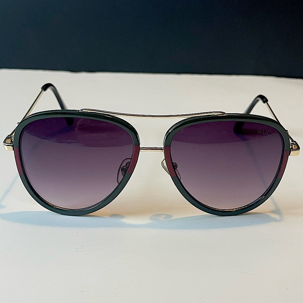 GUCCI AVIATOR METAL SUNGLASSES